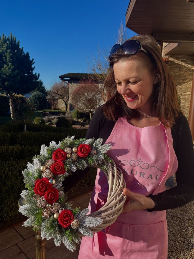 Poslední věnec letošních Vánoc…🌹🌟